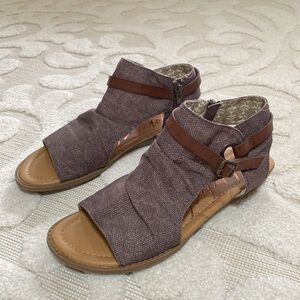 New Blowfish Malibu Low Wedge Sandals Size 8